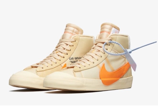 Giày Nike Off-White x Blazer Mid 'All Hallows Eve' AA3832-700 - Ảnh 7
