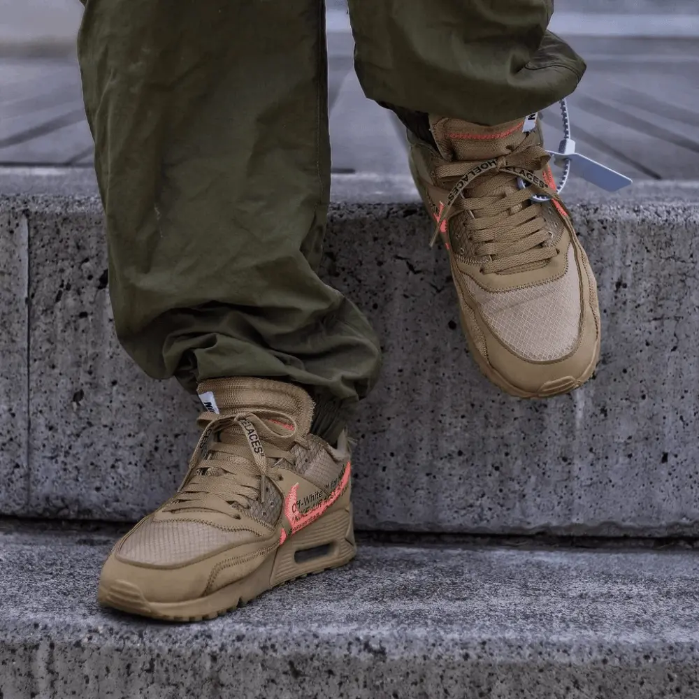 Alternative view of Giày Nike Off-White x Air Max 90 'Desert Ore' AA7293-200