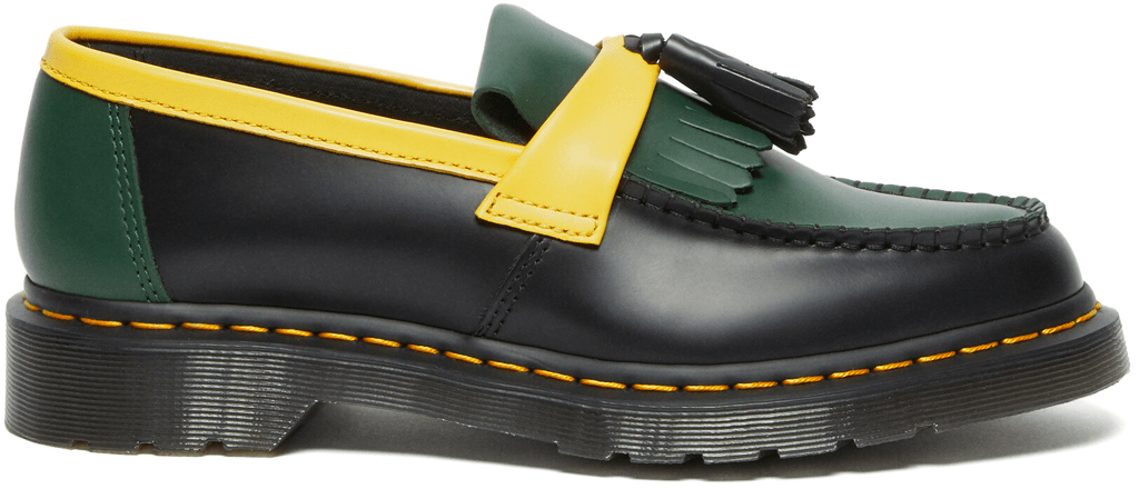 Giày Dr Martens Adrian Tassle Loafers 'Black Green Yellow' 27308001