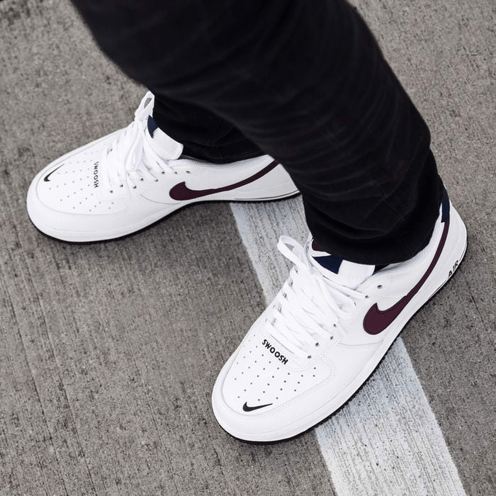 Giày Nike Air Force 1 '07 LV8 'White Night Maroon' CJ8731-100 - Ảnh 3
