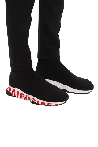 Giày Balenciaga Speed Trainer 'Graffiti Black Red' 605972 W05GE 1095 - Ảnh 4