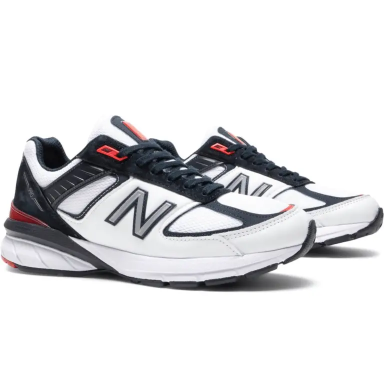 Giày New Balance 990v5 Made in USA ‘White Carbon Red’ M990NL5 - Ảnh 3