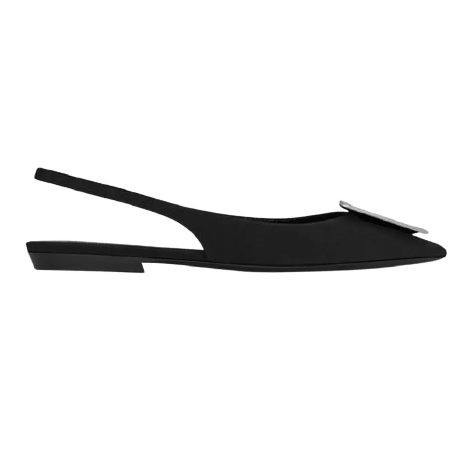 Giày Saint Laurent Maxine Slingback 'Black' 699518AAAM21000