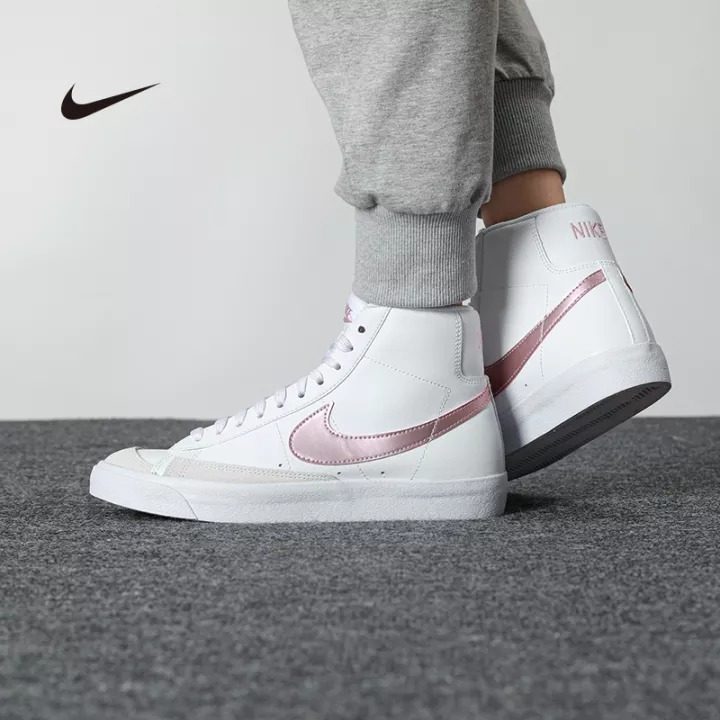 Giày Nike Blazer Mid '77 GS White Pink Glaze DA4086-105 - Ảnh 2