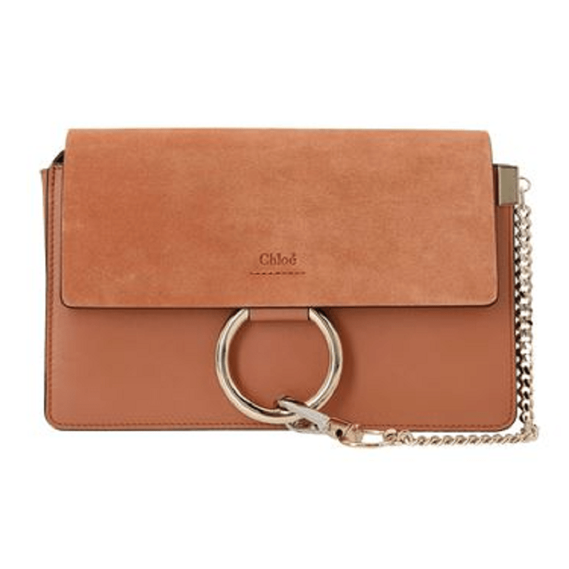 Túi Chloe Faye Small Shoulder Bag in Muted 'Brown' CHC21SS127A3726B