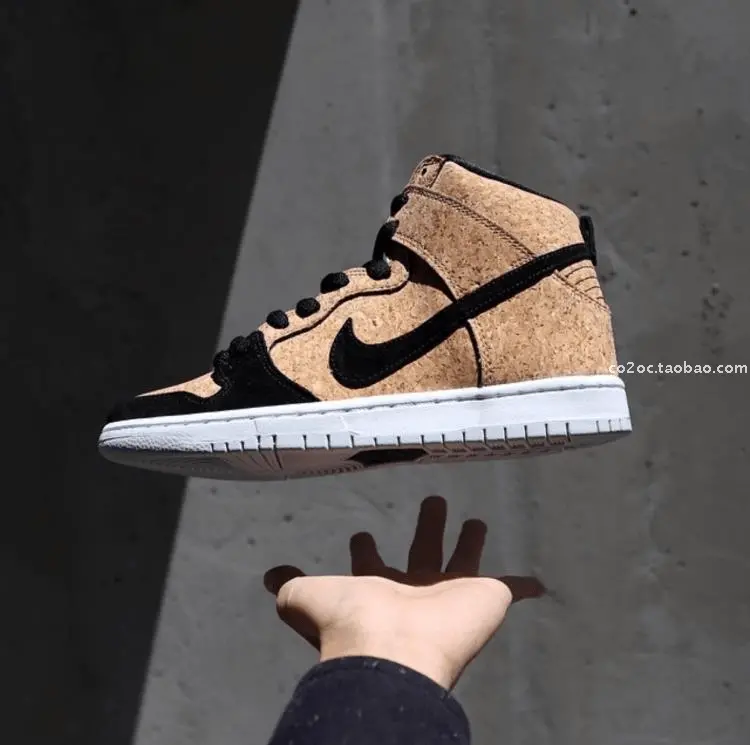 Alternative view of Giày Nike SB Dunk High Premium SB 'Cork' 313171-026