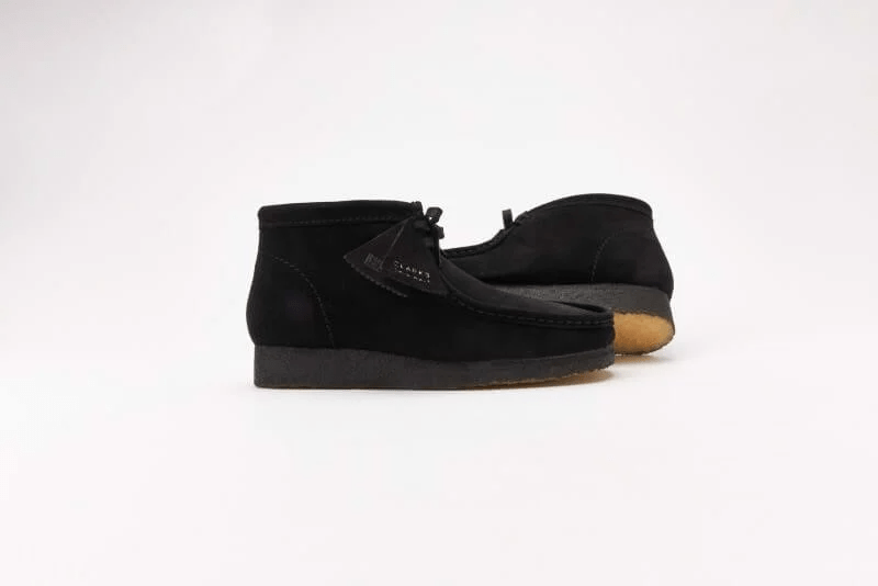 Giày Clarks Wallabee Boot 'Black Suede' 261-55517 - Ảnh 6