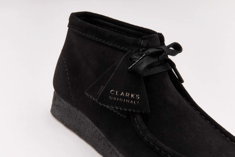 Giày Clarks Wallabee Boot 'Black Suede' 261-55517 - Ảnh 7