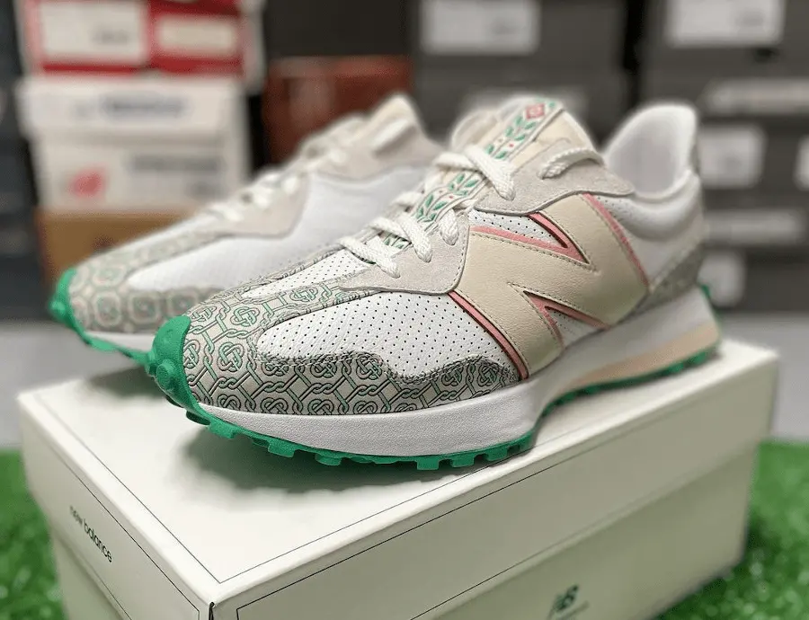 Alternative view of Giày New Balance Casablanca x 327 Munsell White Green MS327CAB