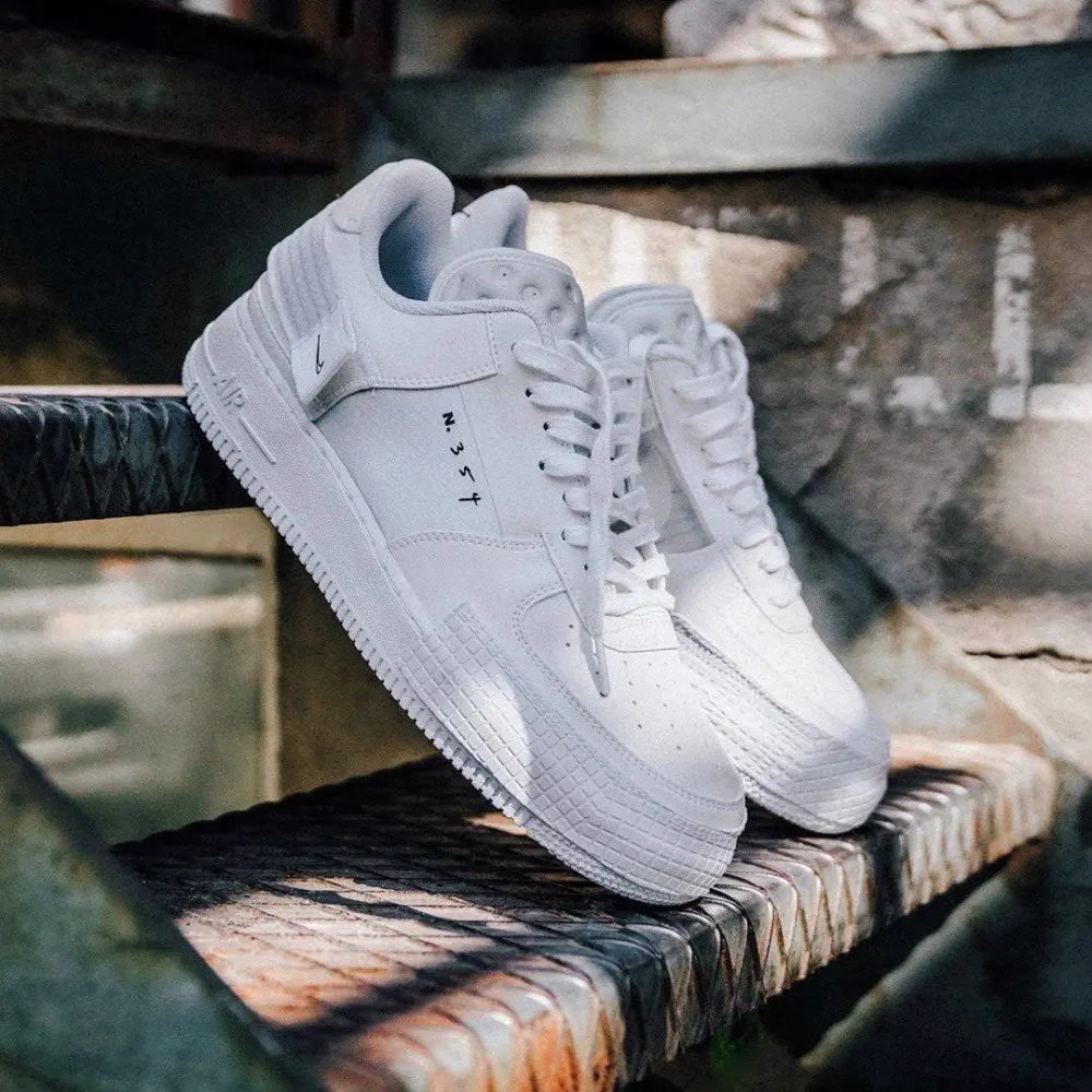 Giày Nike Air Force 1 Type 2 'Triple White' CT2584-100 - Ảnh 4