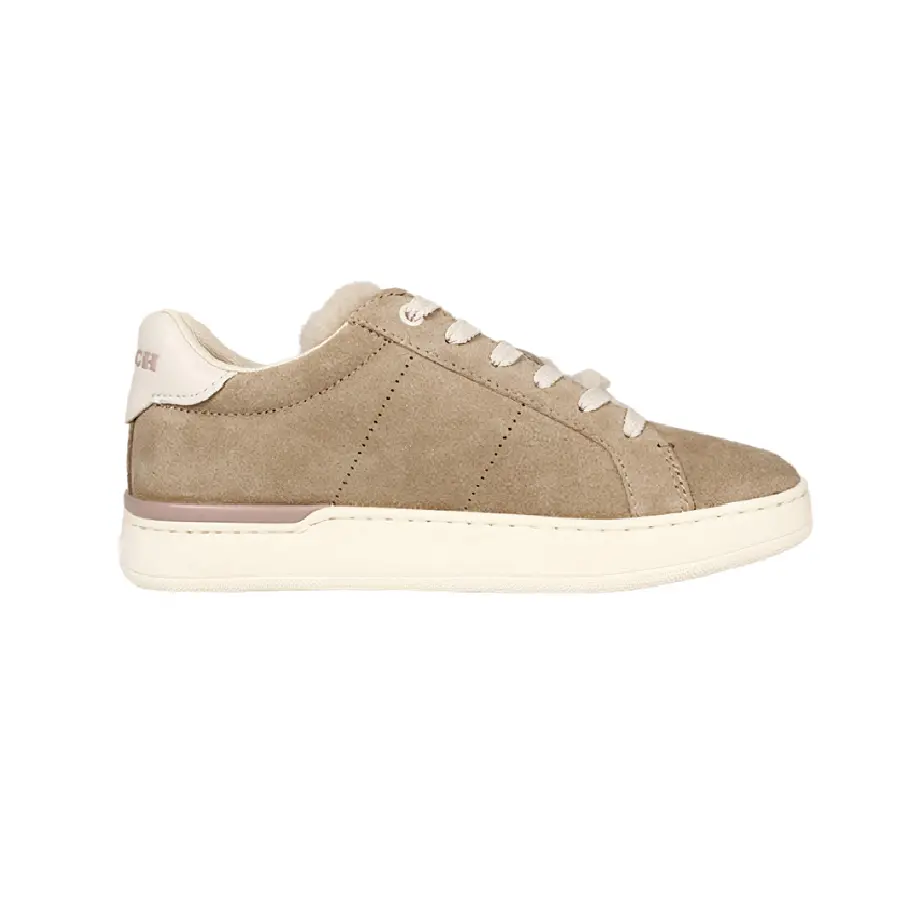 Giày Coach Ladies leather lace-up casual sneakers G5500-OAT - Ảnh 5