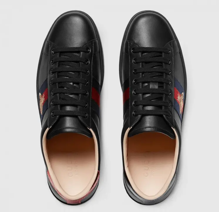 Giày Gucci Ace Embroidered 'Black Bee' 429446-A38G0-1284 - Ảnh 3