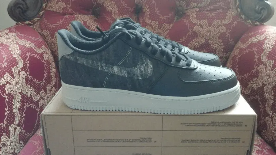 Giày Nike Air Force 1 '07 LV8 'Recycled Wool Pack - Black Electric Green' - Ảnh 6