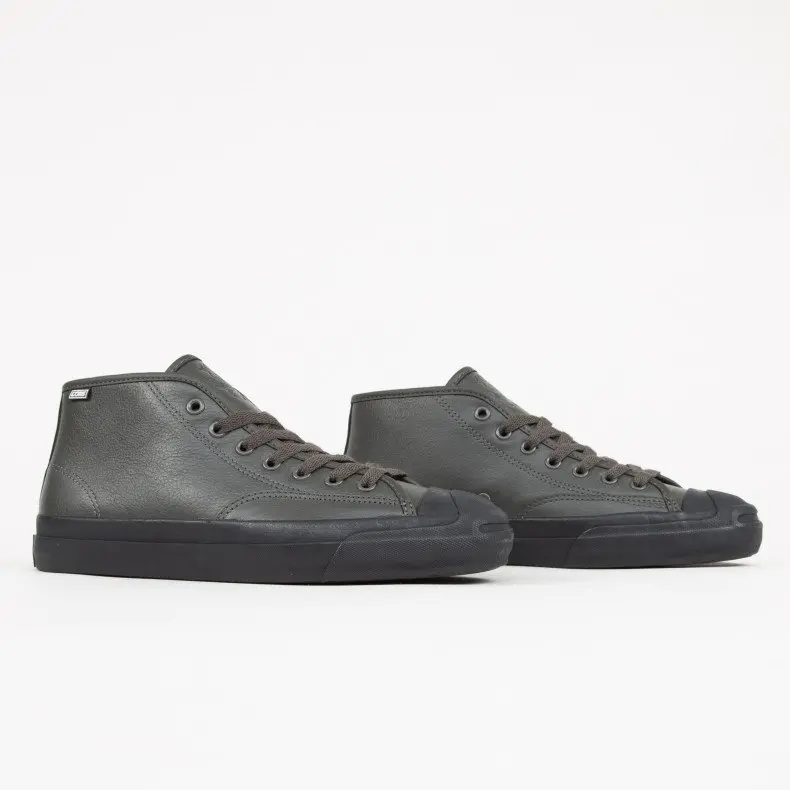 Alternative view of Giày Converse Cons Jack Purcell Pro Leather Mid 'Jake Johnson' 'Beluga Black' 166253C