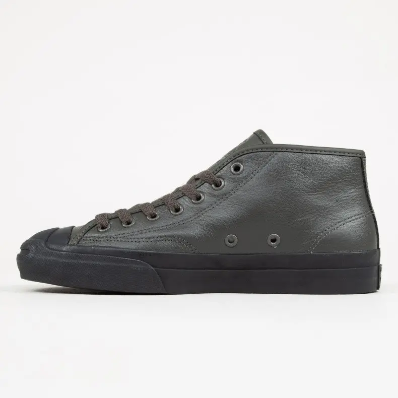 Giày Converse Cons Jack Purcell Pro Leather Mid 'Jake Johnson' 'Beluga Black' 166253C - Ảnh 4