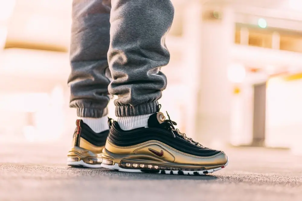 Giày Nike Air Max 97 QS B-Sides 'Metallic Gold' AT5458-002 - Ảnh 3