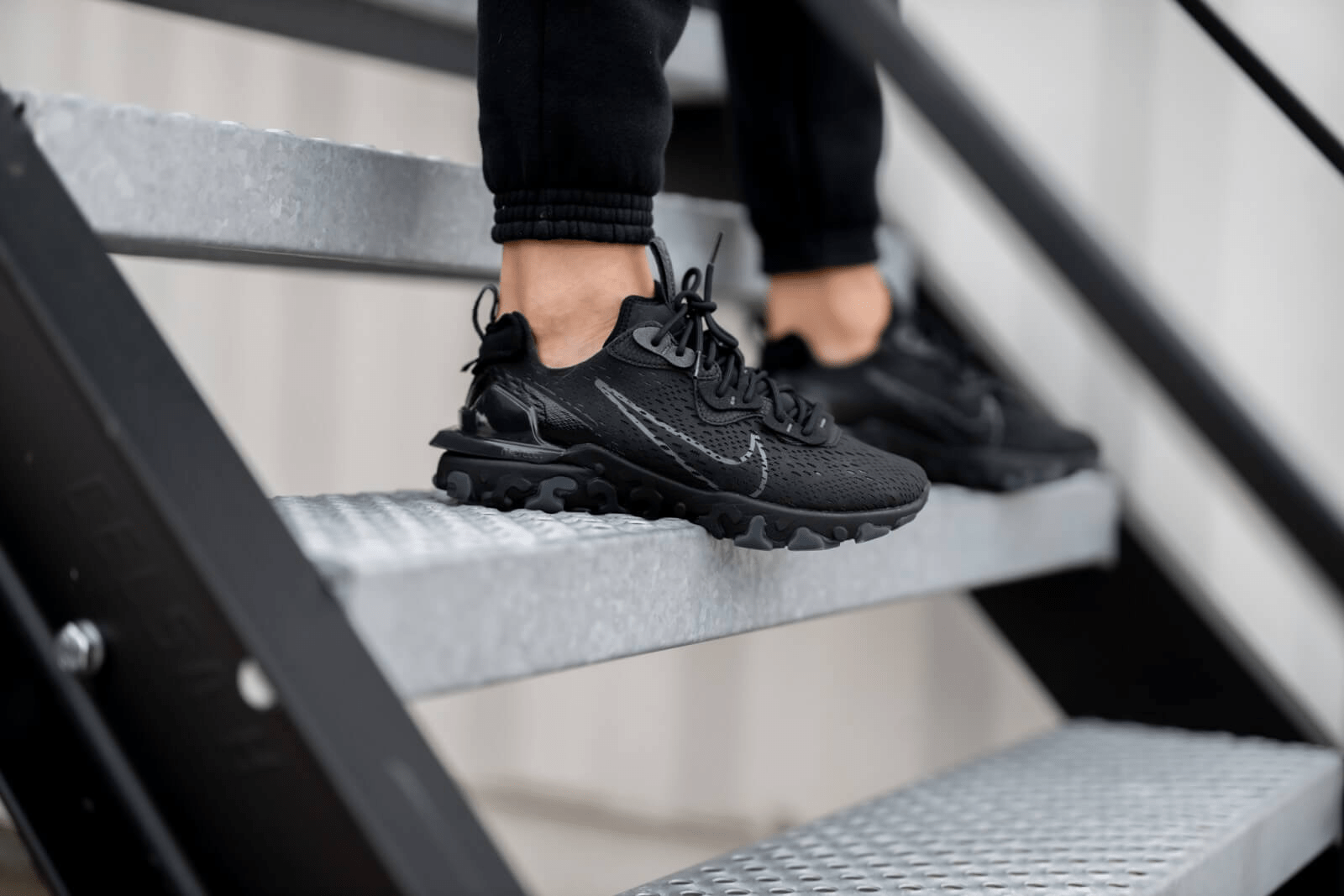 Giày Nike React Vision 'Triple Black' CD4373-004 - Ảnh 2