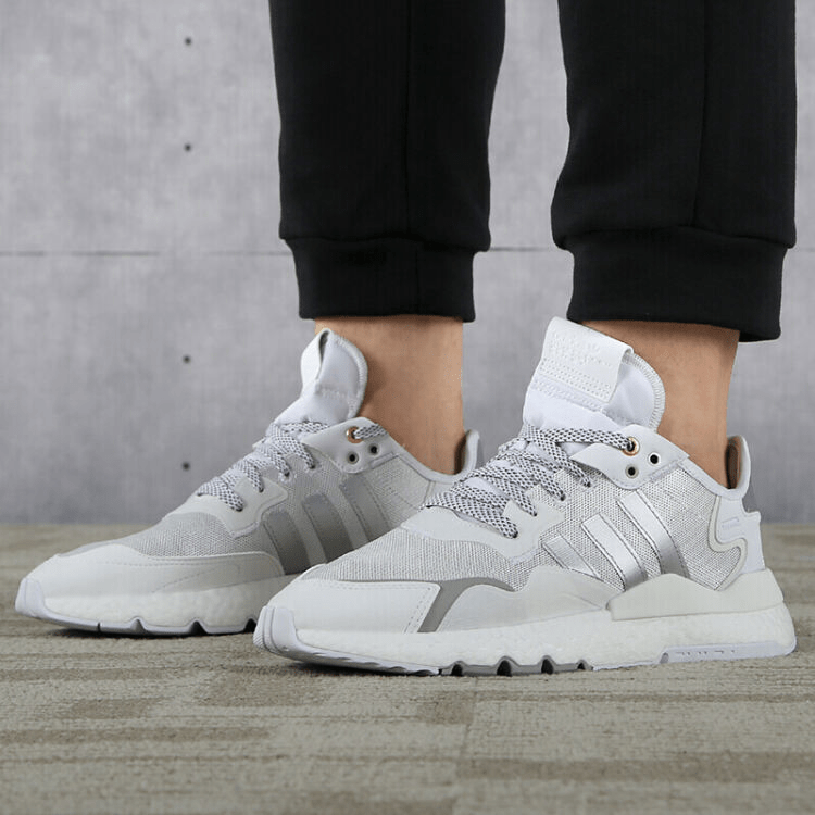 Giày Adidas Nite Jogger 'Cloud White Metallic Silver' FW6145 - Ảnh 3
