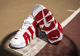 Giày Nike Air More Uptempo 'White Red' 414962-100 - Ảnh 4