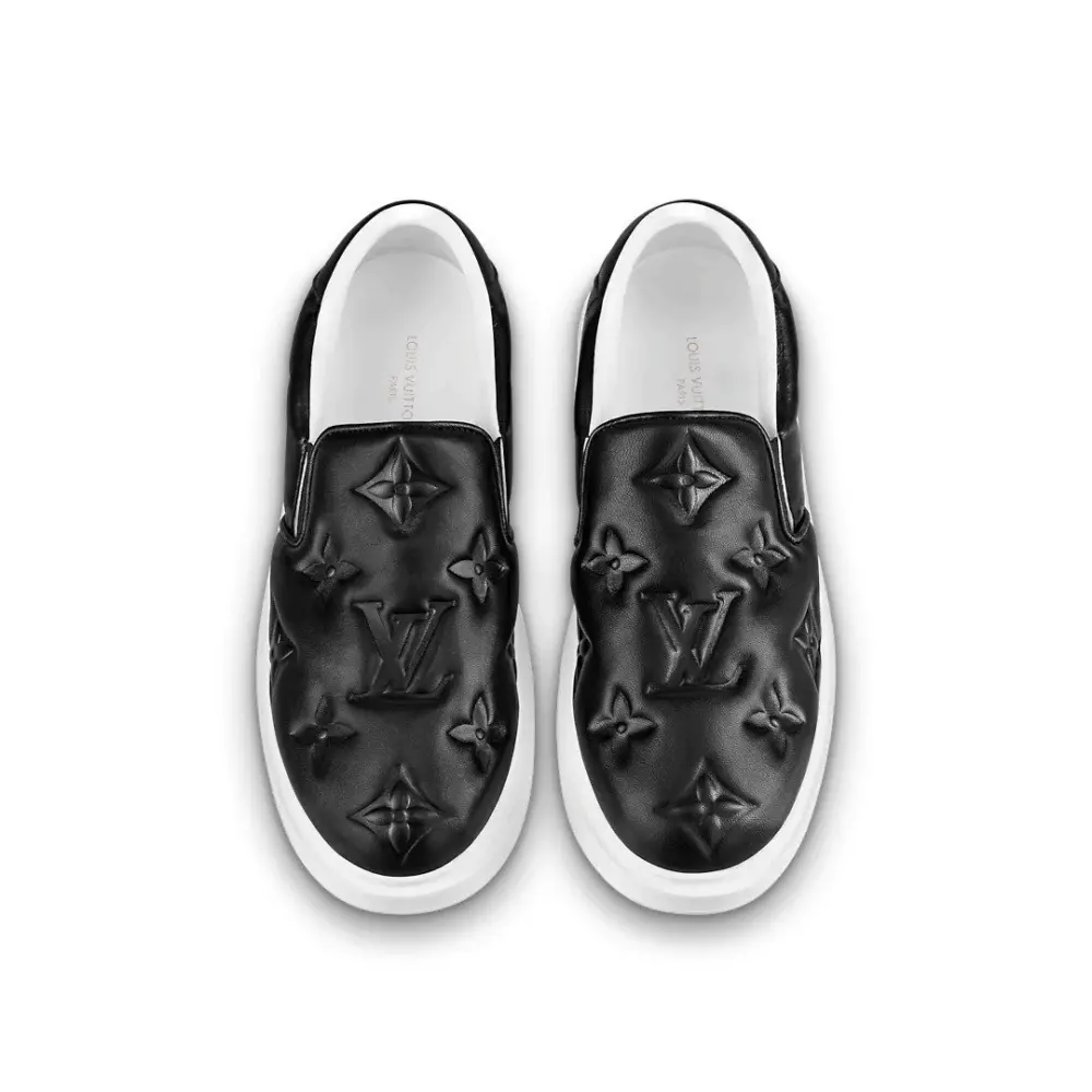 Giày Louis Vuitton Beverly Slip On 'Black' 1A9ZP1 - Ảnh 3