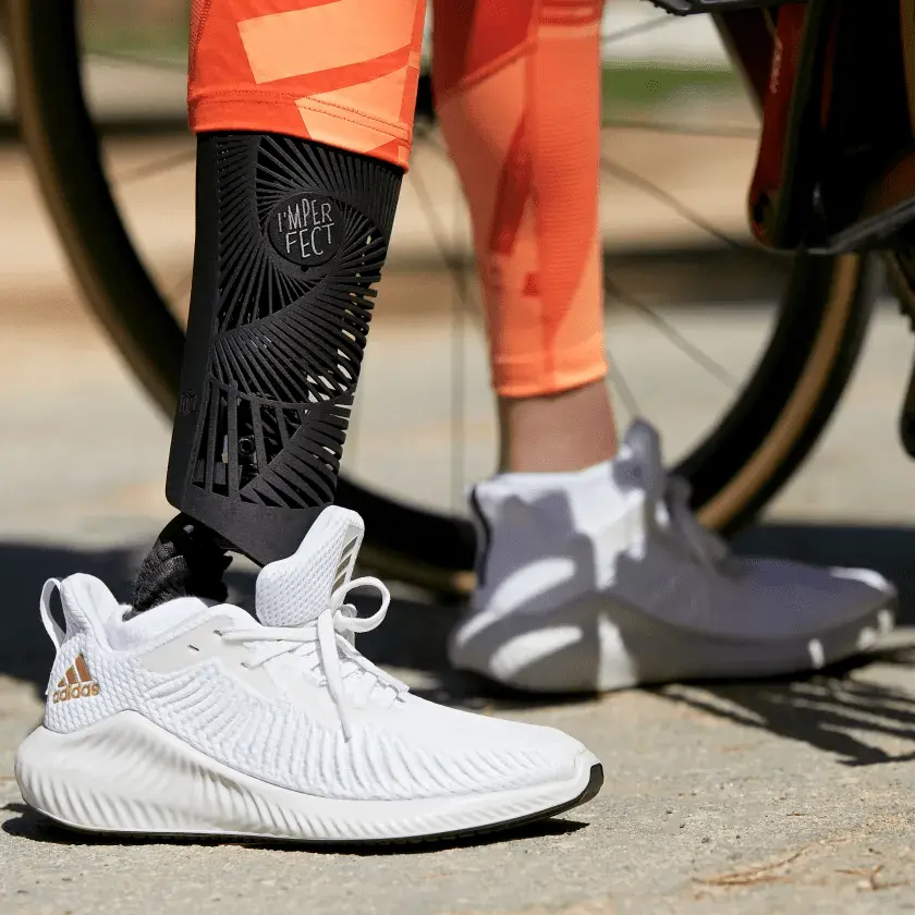 Alternative view of Giày Adidas Wmns Alphabounce+ 3 'White Copper Metallic' EG1386