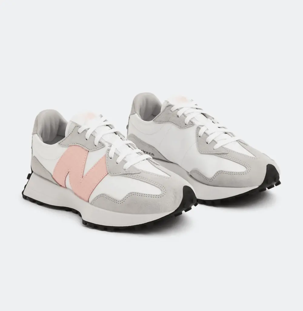 Giày New Balance 327 'White Rain Cloud Pink Haze' WS327DP - Ảnh 8
