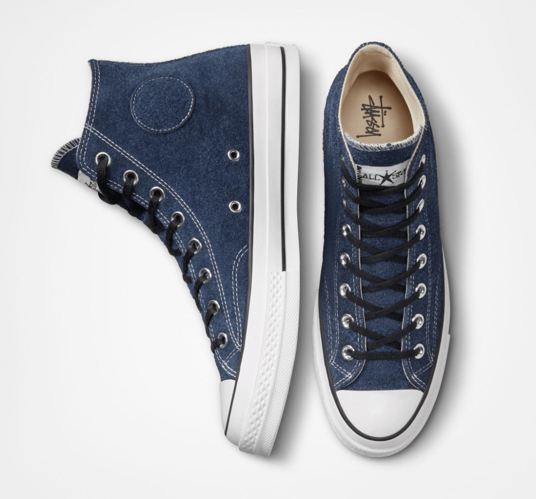 Giày Converse x Stussy Chuck 70 High 'Blue' A03711C - Ảnh 8