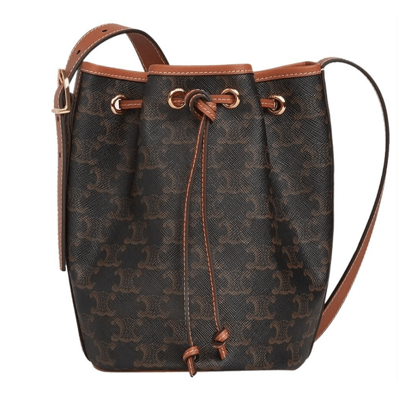 Túi Celine Small Drawstring bag In Trimphe Canvas And Calfskin 191142BZJ-04LU