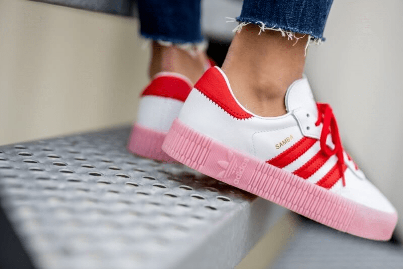 Giày Adidas Originals Sambarose 'White Red' FX6269 - Ảnh 3