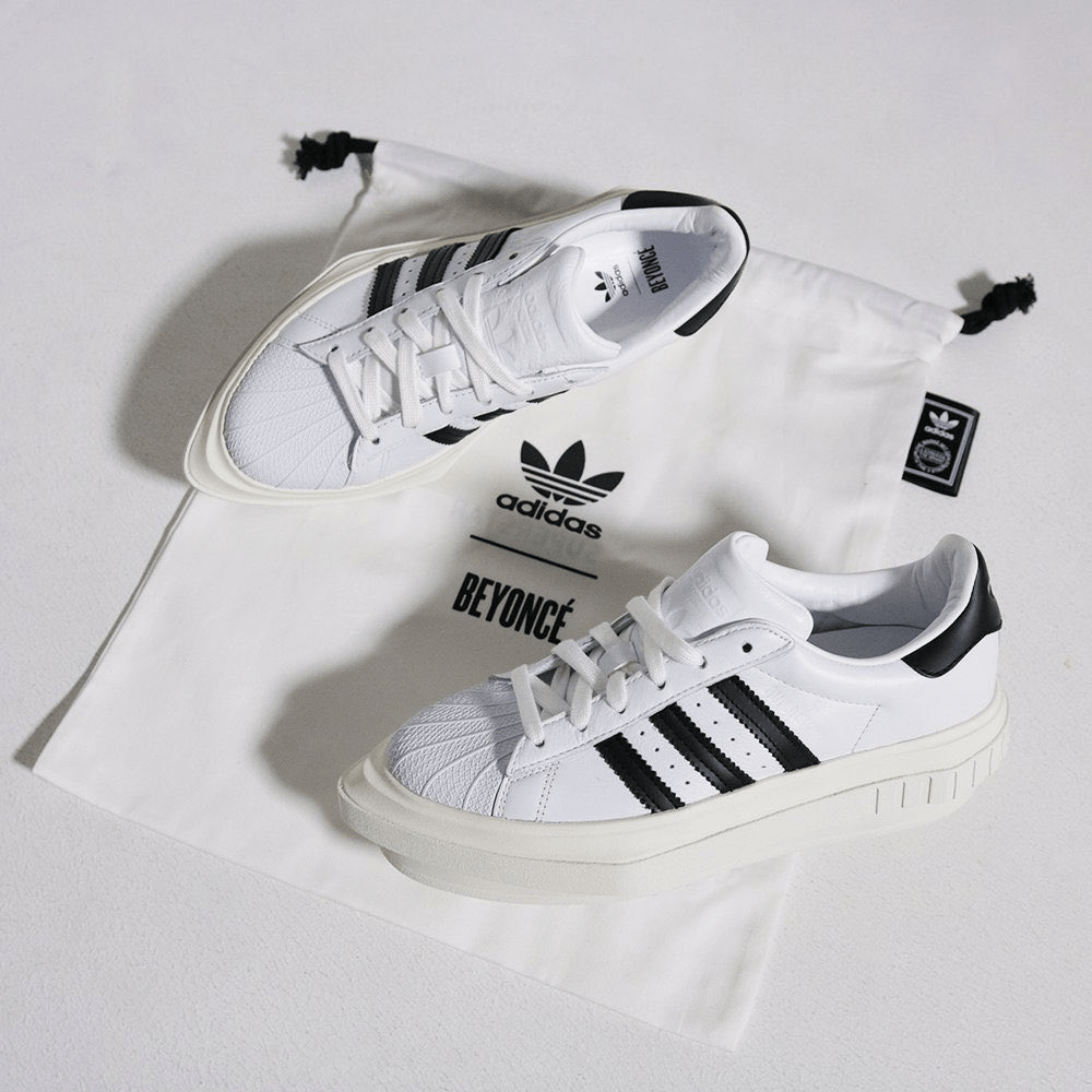 Giày Adidas Ivy Park x Superstar Platform 'Cloud White' FY7730 - Ảnh 2