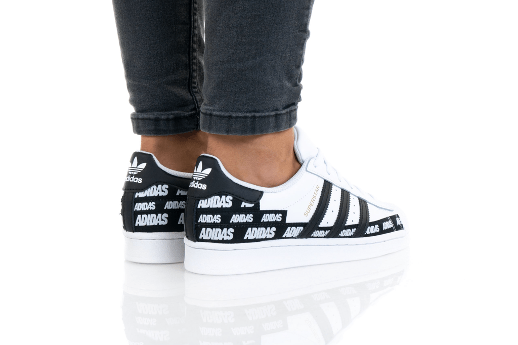 Giày Adidas Superstar J 'Wordmark Heel Stripe - Cloud White' FX5871 - Ảnh 4