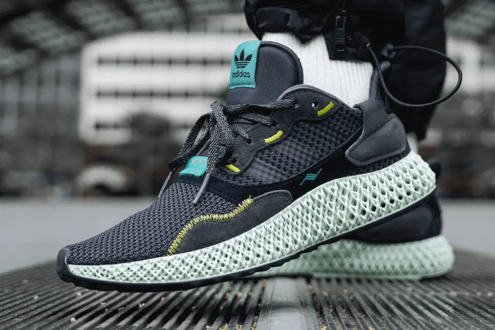 Giày Adidas ZX 4000 Futurecraft 4D 'Carbon' BD7865 - Ảnh 4