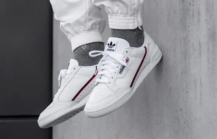 Giày Adidas Continental 80 White "Scarlet Navy" G27706 - Ảnh 3
