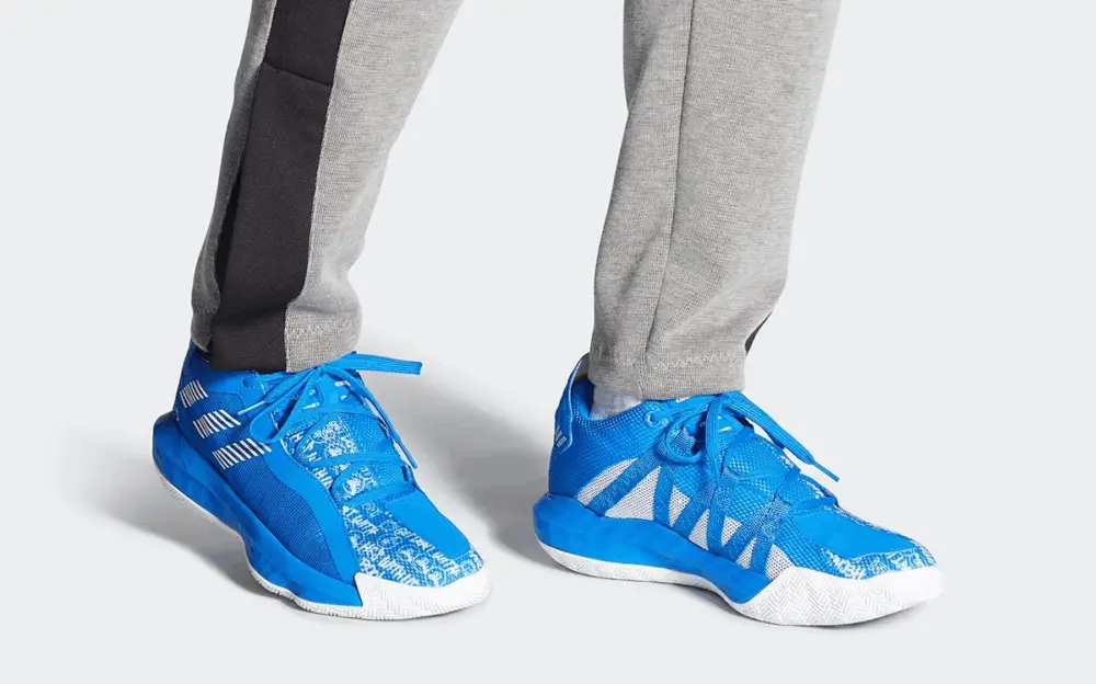Alternative view of Giày Adidas Dame 6 'Glow Blue' FU6809