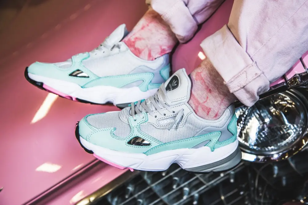 Giày Adidas Originals Falcon 'Watermelon Grey Easy Green' B28127 - Ảnh 3