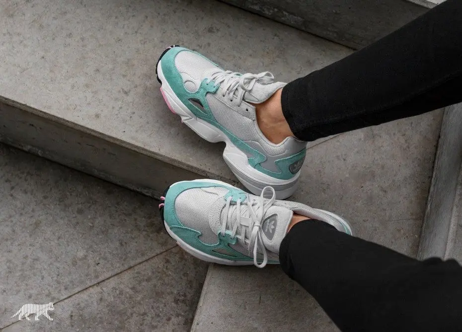 Giày Adidas Originals Falcon 'Watermelon Grey Easy Green' B28127 - Ảnh 6