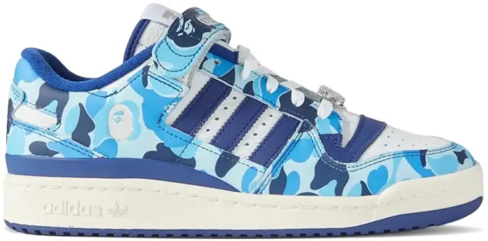 Giày Adidas Forum Low 84 x BAPE '30th Anniversary Blue' ID4772