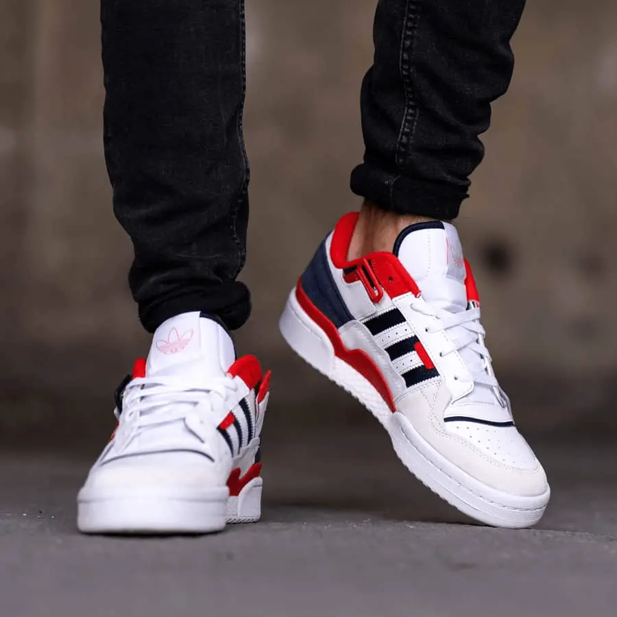 Giày Adidas Forum Exhibit Low 'Cloud White Red' GZ5391 - Ảnh 6