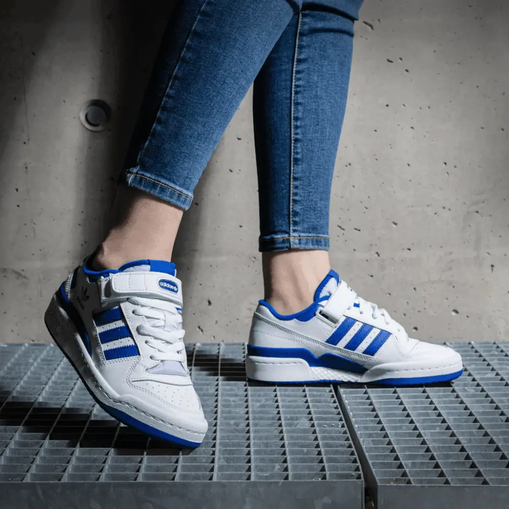 Giày Adidas Forum Low J 'White Royal Blue' FY7974 - Ảnh 10