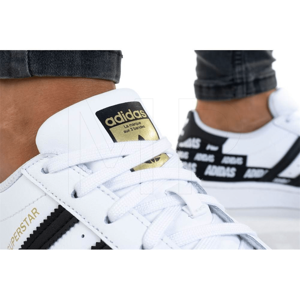 Giày Adidas Superstar J 'Wordmark Heel Stripe - Cloud White' FX5871 - Ảnh 6