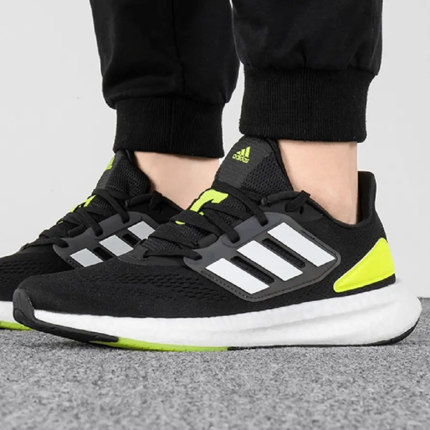 Alternative view of Giày Adidas Pureboost 22 ' Black White Solar Yellow' HQ1449