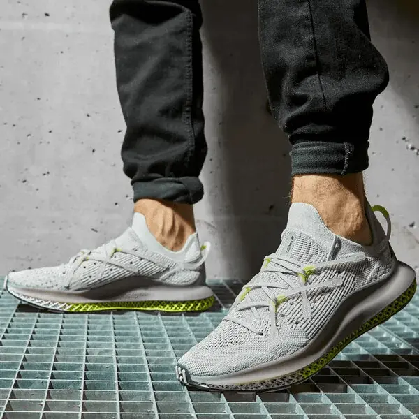 Alternative view of Giày Adidas Originals 4D Fusio 'Gray Solar Yellow' FY5928