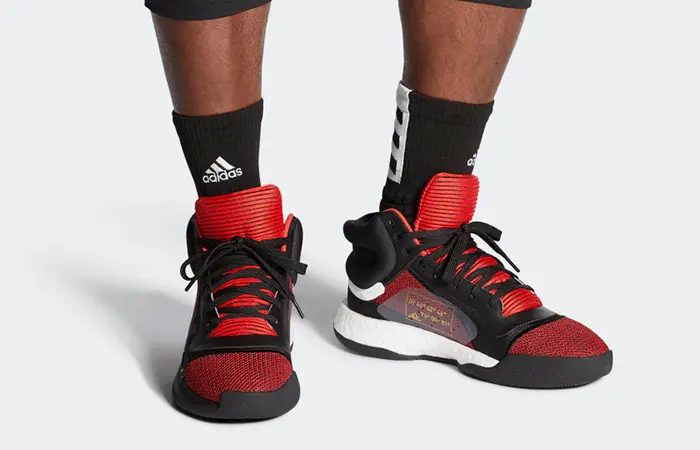 Giày Adidas Marquee Boost 'Active Red Black' G27735 - Ảnh 5