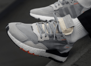 Alternative view of Giày Adidas Nite Jogger J 'Grey Orange' DB2808