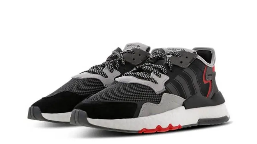 Alternative view of Giày Adidas Originals Nite Jogger 'Black Grey Pink' G26311