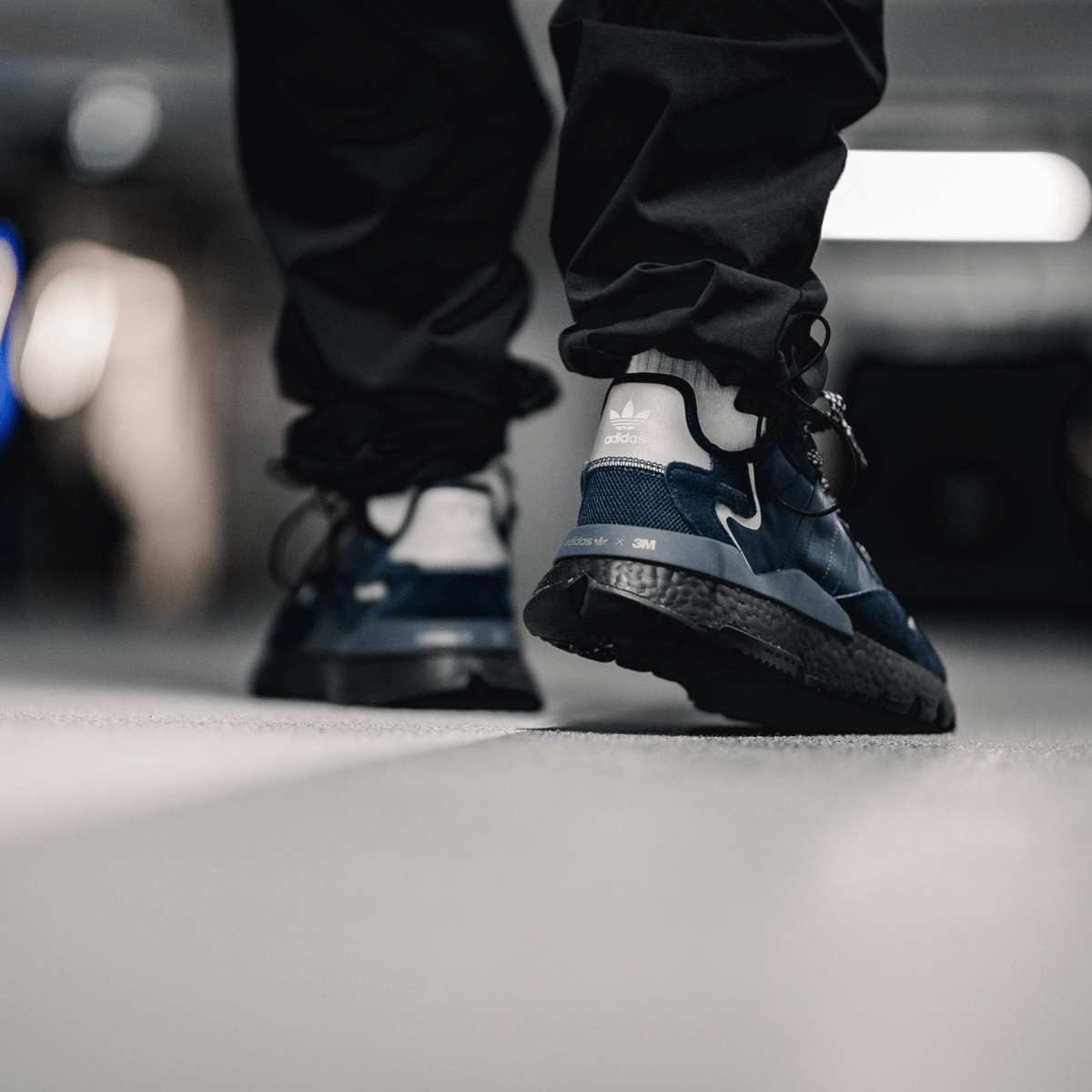 Giày Adidas Nite Jogger 3M 'Navy' EE5858 - Ảnh 3