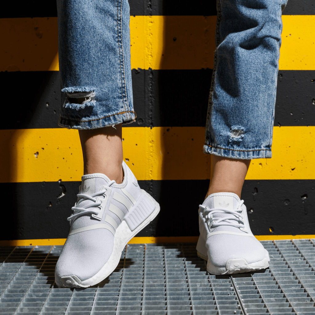 Giày Adidas NMD R1 Refined J 'White Grey' H02334 - Ảnh 5