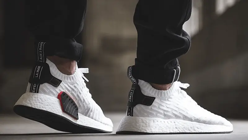 Giày adidas NMD R2 Primeknit "White Black" BY3015 - Ảnh 4