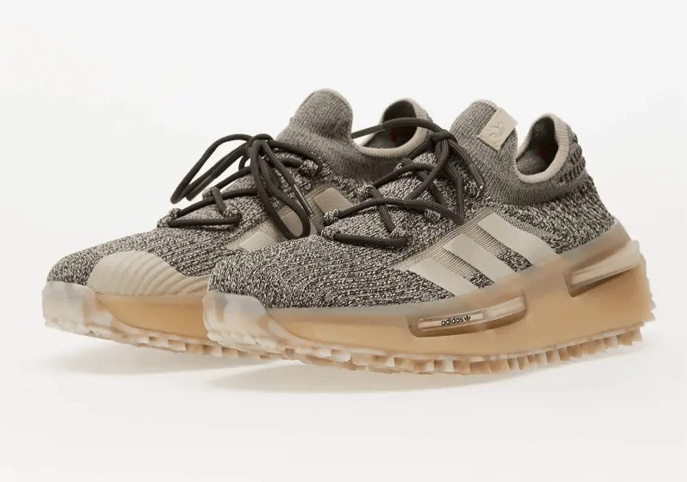 Giày Adidas NMD S1 Wonder Beige Shale Olive Scarlet IE2074 - Ảnh 3