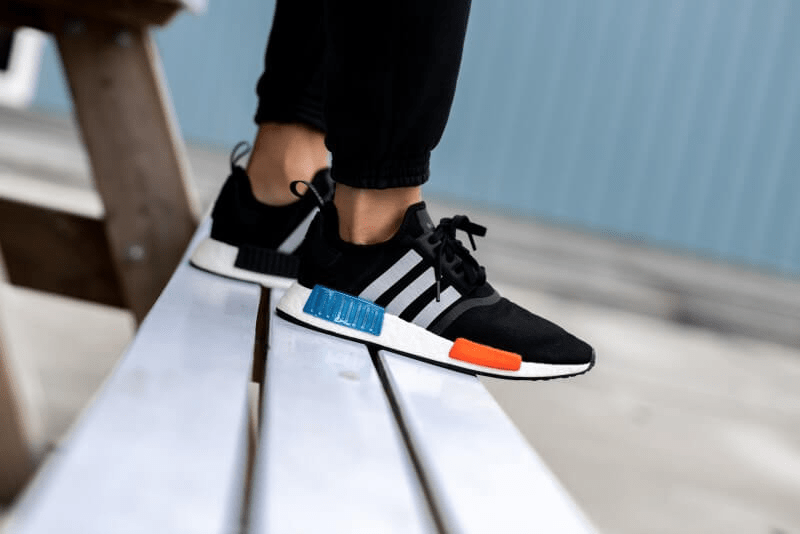 Giày Adidas NMD R1 'Black Silver Solar Red' FY5727 - Ảnh 5